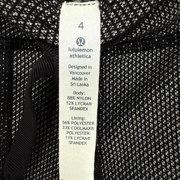 Lululemon Skinny Will Pant 4 Black Cross Stitch Knit Drawstring Pocket Yoga Gym - Picture 7 of 9